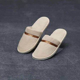 ฟรีไซส์ รองเท้าโรงแรมห้าดาว รองเท้าใส่ในบ้าน รับแขก พื้นนิ่ม กันลื่น 7mm Slipper