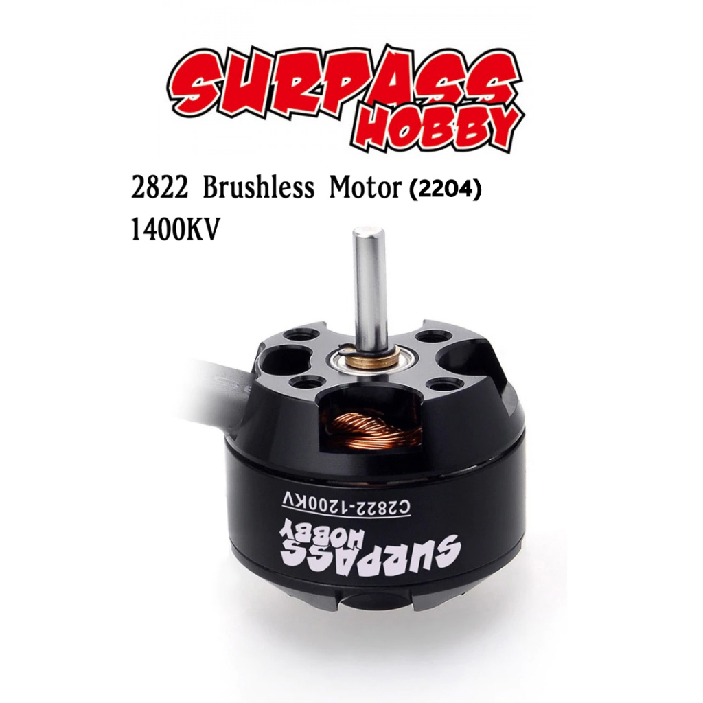 Motor Surpass 2822 1400KV (เทียบเท่า2204) อุปกรณ์ชุดไฟ Rc