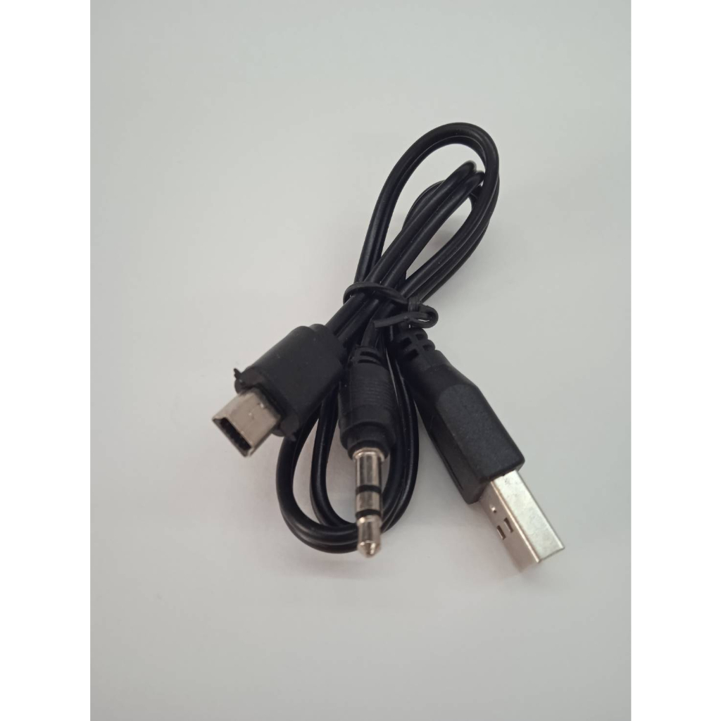 สายชาร์จลำโพง +สายเสียงAUXUSB 5 pin+3.5mm ยาว 30 cm สามารถใช้ชาร์จลำโพงหรือเครื่องเล่นที่มีรูชาร์จขน