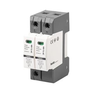 AC surge protection อุปกรณ์ ป้องกันฟ้าผ่า ไฟกระชาก  รุ่น WR-T2-AC 20/ 40KA (WRDZ)