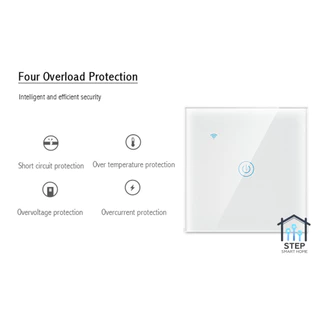 Universal Tuya WiFi Smart Switch EU ทูย่าสวิตช์อัจฉริยะสัมผัส WiFi ขนาด 3x3 ได้ทั้งมีและไม่มีสาย N