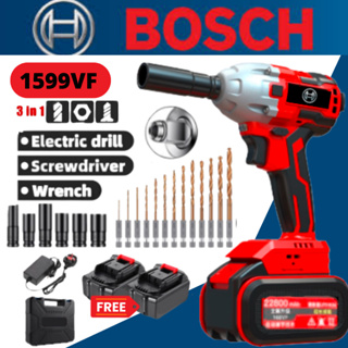 (บล็อกไฟฟ้า)1599VF (3 IN 1) บล็อกไฟฟ้า BOSCH Brusless รุ่นใหม่ 69800mAH แบตเตอรี่ บล็อกไร้สาย บล็อกแบต