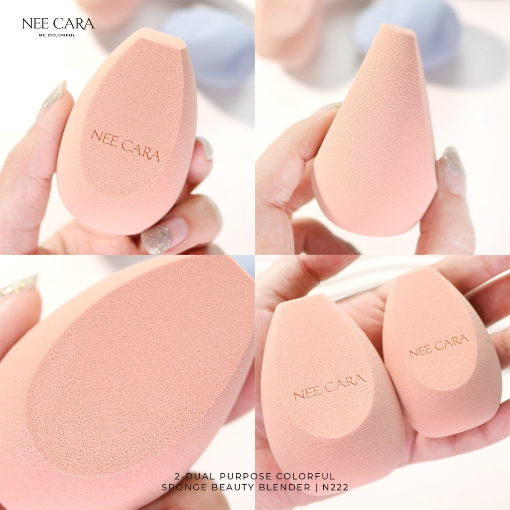 ฟองน้ำนีคาร่าNEE CARA BE COLORFUL 2 DUAL PURPOSE COLORFUL SPONGE N222