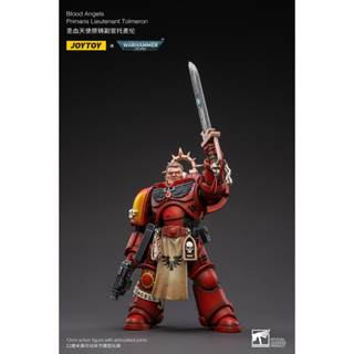 [พร้อมส่ง]JOYTOY: Blood Angels Primaris Lieutenant Tolmeron แอคชั่นฟิกเกอร์