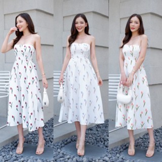 BLOSSOM Dress เดรสผูกคอทรงคลอเซ็ต ใส่แล้วให้ฟีลเจ้าหญิงสุดๆ🌷