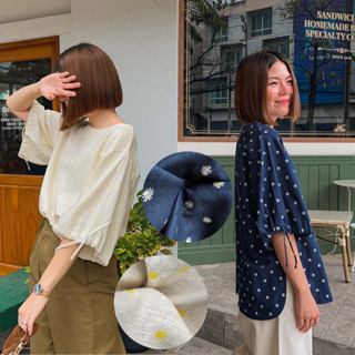 (ดูCODEส่วนลดหน้าร้านค้า) katji / พร้อมส่ง Puff-Puff Sleeves เสื้อแขนผูก