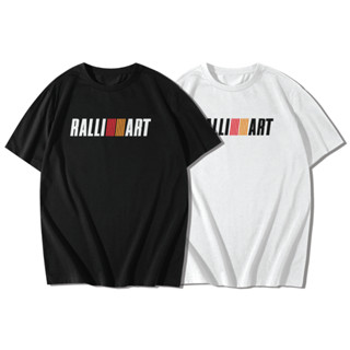 เสื้อลาย RALLY ART เสื้อยืดแขนสั้นคอกลม Cotton 100% สกรีนลาย