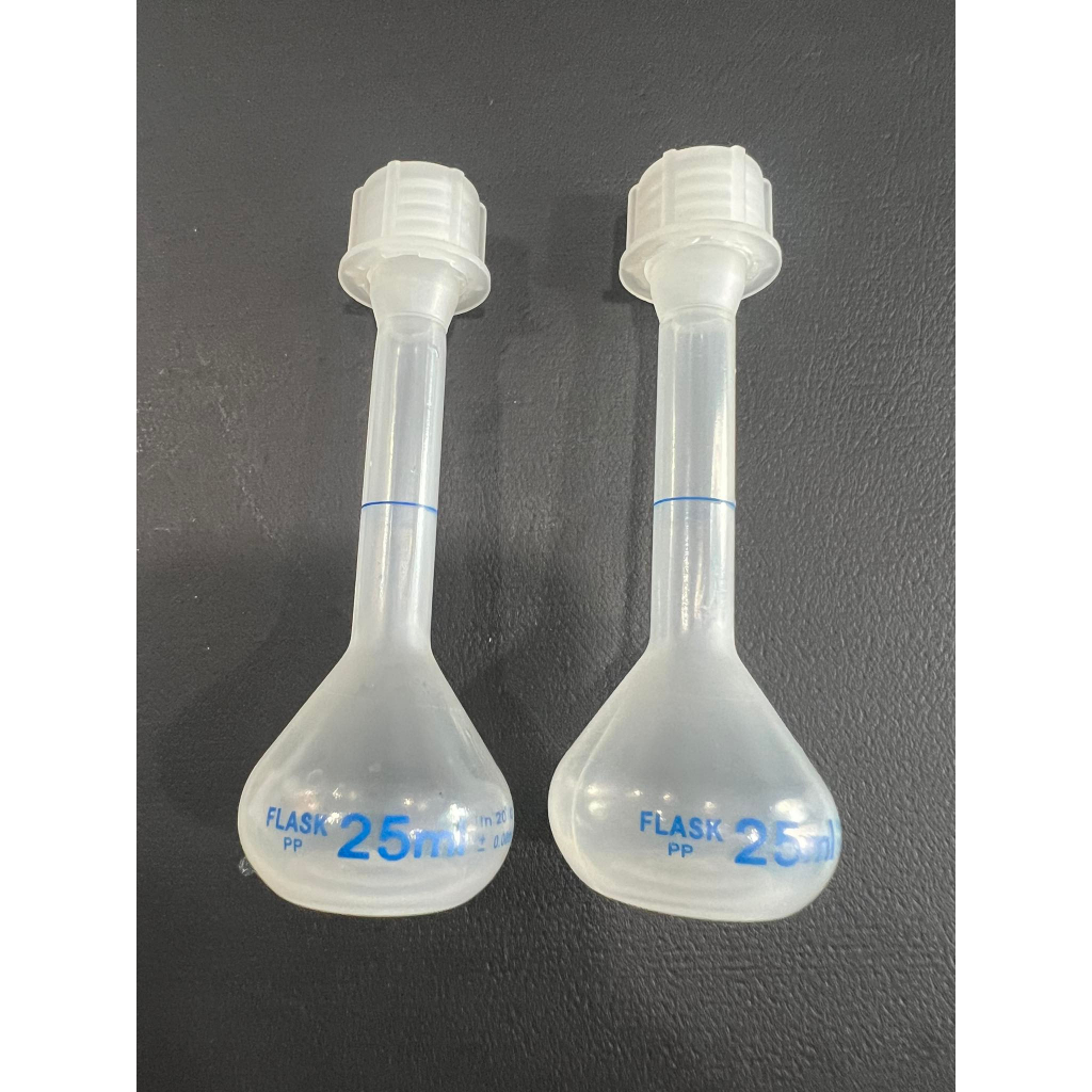 Volumetric flask, PP ขวดปรับปริมาตรพลาสติก 25-ml