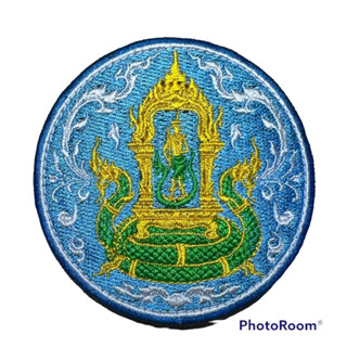 อาร์ม กรมชลประทาน แบบมีตีนตุ๊กแก และแบบเย็บติด ขนาด7.5x7.5cm