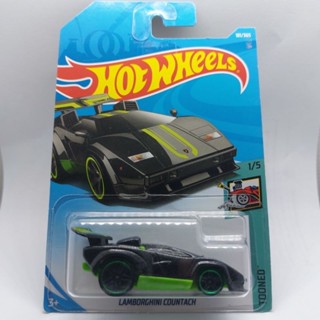 รถเหล็ก Hotwheels LAMBORGHINI COUNTACH สีดำ (ib40)