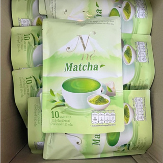 ชาเขียวยายณี Matcha N’ne ชาเขียวมัจฉะ ยายณีสวีเดน (1ห่อ 10 ซอง)