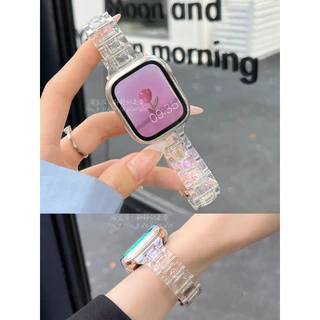 สายนาฬิกา watch ultra 11 10 9 8 7 6 5 4 3 สายนาฬิกา smart watch ใสฟรุ้ง สาย41/44/45/49/46mm สาย Iwatch
