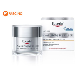 Eucerin HYALURON [3X]+ FILLER DAY BRIGHT CREAM SPF 30 ยูเซอริน ไฮยาลูรอน ครีมบำรุงผิวหน้า ลดเลือนริ้วรอย ยกกระชับ