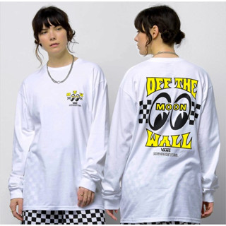 VANS X MOONEYES LONG SLEEVE T-SHIRT 2022เสื้อยืดแวนแขนยาว