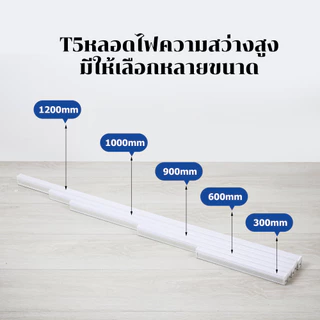 EBUYBEST Super Bright LED SET T5 Tube 30/60/90/100/120cm ชุดรางแอลอีดี เปลี่ยนได้ง่าย 6500K 5W 10W 16W 18W 20W