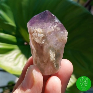 ผลึกอีเลสเทียวอเมทิสต์​ควอตซ์ (Elestial Amethyst Point from Brazil)​