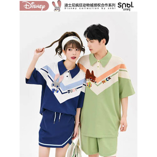 Snbl x Disney ชุดเสื้อและกระโปรงสไตล์กีฬา Zootopia จูดี้นิค ลิขสิทธิ์แท้