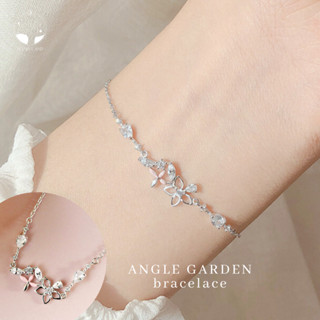 MNL💗ANGEL GARDEN สร้อยข้อมือดีไซน์ทุ่งดอกไม้แห่งนางฟ้าตัวน้อย สร้อยข้อมือเงินแท้ สร้อยข้อมือผู้หญิง สร้อยข้อมือแฟชั่น