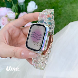 สายนาฬิกา watch ultra 11 10 9 8 7 6 5 4 3 สายนาฬิกา smart watch ใสฟรุ้ง สาย41/44/45/49/46mm สาย Iwatch