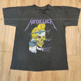 METALLICA DAMAGED JUSTICE เสื้อวง เสื้อทัวร์