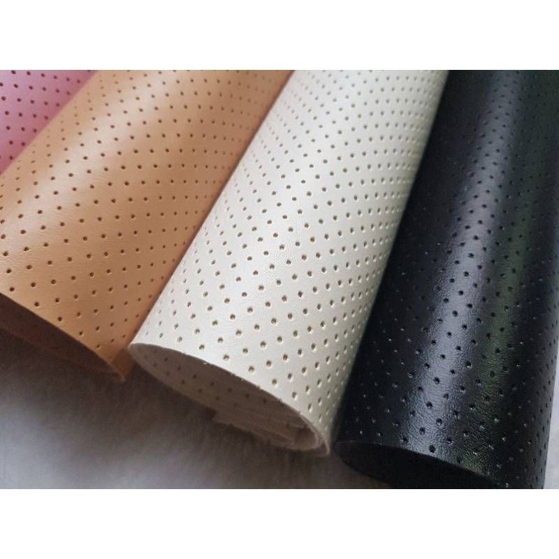 หนังเทียมpvc เจาะรูทะลุ สไตล์มินิมอล สำหรับงานหุ้มงานประดิษฐ์diy ต่างๆ(45*135เซน) ราคาถูก Shopee Lazada