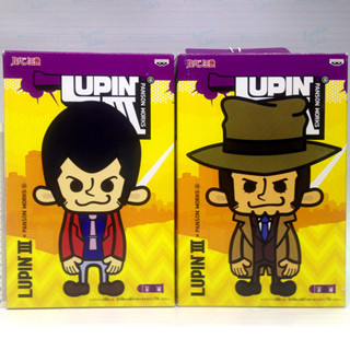 Banpresto : Pansonworks Soft Vinyl Figure - Lupin vs Zenigata (ขายคู่) - งานแท้ มือ1 ไม่แกะ