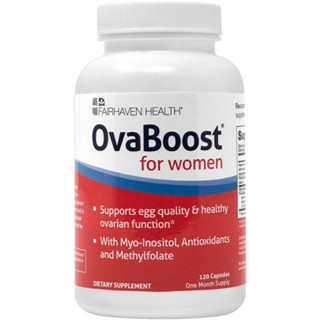 Fairhaven Health Ovaboost with Myo-Inositol, Folate, CoQ10, and Vitamins - Womens Ovulation &amp; Egg Quality - Natural Fert