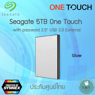 Seagate 1TB / 2TB / 4TB / 5TB One Touch with password 2.5" USB 3.0 External Harddisk, ฟรีบริการกู้ข้อมูล (STKZ400040X)