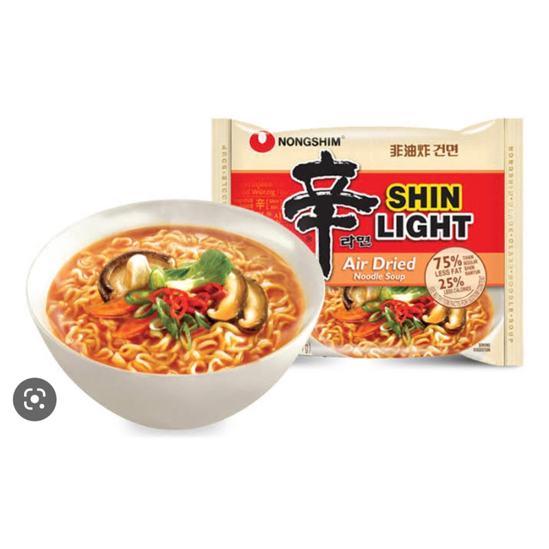 nongshim shin ramen non frying มาม่าเกาหลี มาม่าสูตรลดแคลลอรี่ นงชิม ชิน ราเมน 신라면 건면  97g