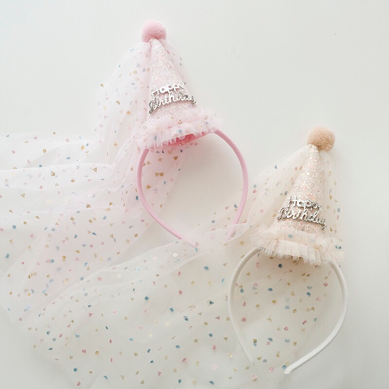 [พร้อมส่ง] คาดผมเจ้าหญิง คาดผมแฮปปี้เบิร์ดเดย์ ที่คาดผมวันเกิด น่าร้ากกก - รูปที่ 6