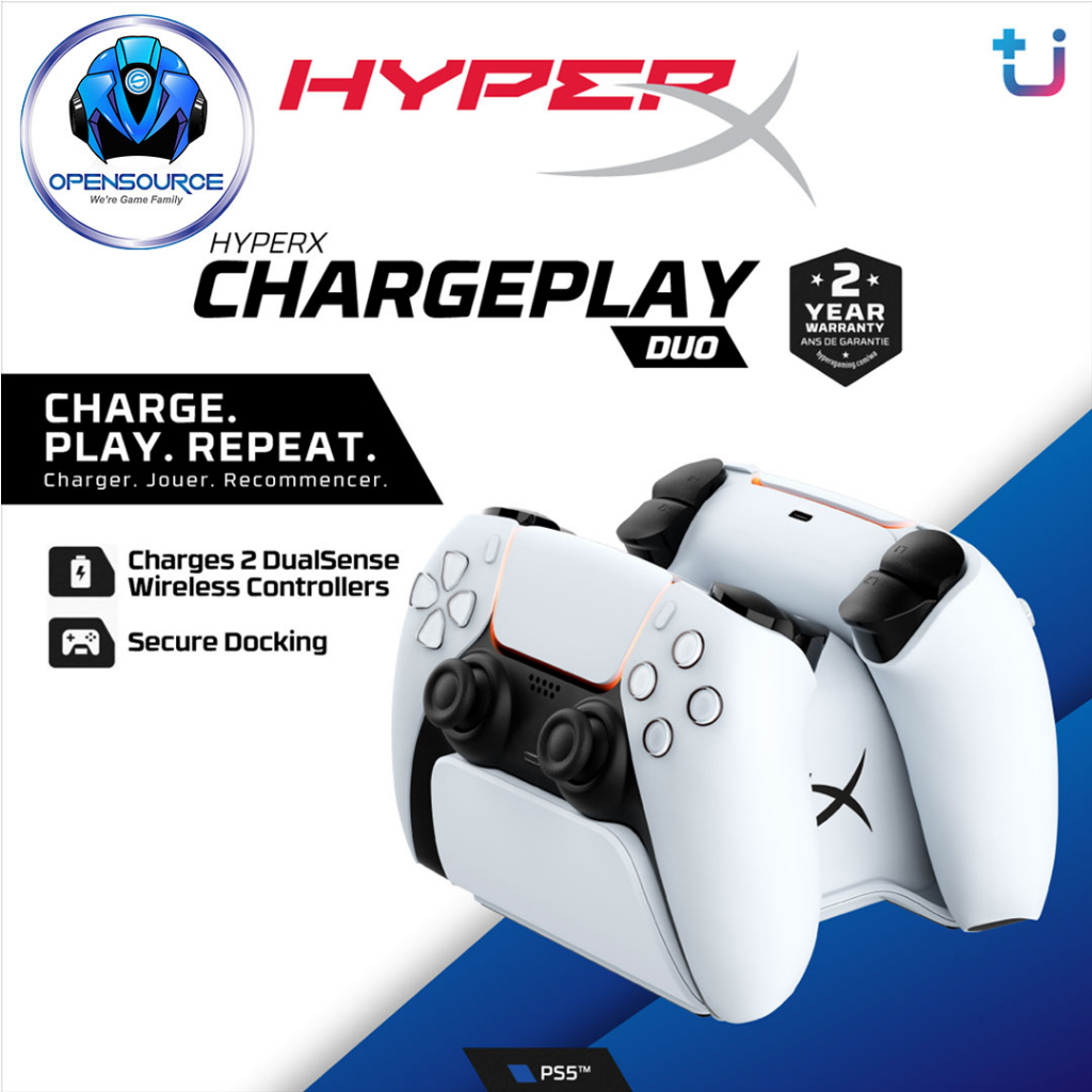 [พร้อมส่ง]Hyperx: Charge Play Duo HyperX for Charging Dualsense PS5 (2Y Warranty by Ascenti) แท่นชาร์จ จอยPS5
