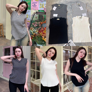 “Basic knitting tank top”➖(330฿ฟรีส่ง) เสื้อไหมพรมแขนกุด ผ้าร่อง ทรงสวยมากค่ะ เนื้อผ้าทอ นุ่มมากๆ รุ่นนี้แนะนำเลย valen