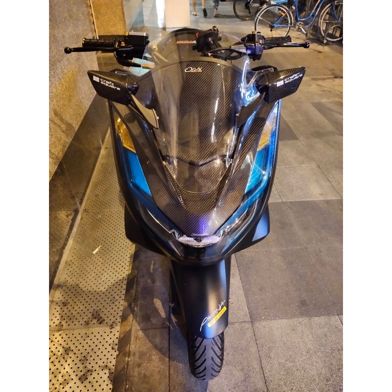 กระจกคาร์บอนแท้รุ่น PCX กระจกเคฟล่าแท้ติดชิว หน้ากากรถรุ่นPCX