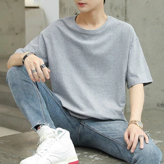 [1แถม1 เลือกสีได้] เสื้อยืดสีพื้น เสื้อยืดผู้ชาย ยืดเปล่า ผ้าCotton 100% เสื้อยืด ช เสื้อยืดสีขาว [[ราคาโรงงงาน]]