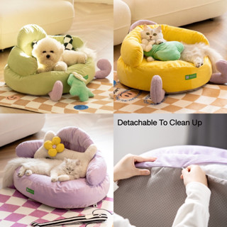 🐶🐱 ที่นอนสัตว์เลี้ยง ถอดซักได้ เบาะนอนสุดน่ารัก โซฟาแมว โซฟาหมา