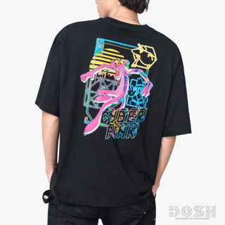 DOSH OVERSIZED SHORT SLEEVE T-SHIRTS PINK PANTHER เสื้อยืดโอเวอร์ไซส์ 9DPPMT5016-BL