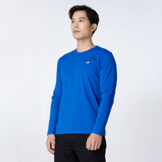 PERFORMANCE BLUE CUSTOM FIT CREW NECK LONG SLEEVE T-SHIRT เสื้อยืดคอกลมแขนยาวสีน้ำเงินทรงคัสตอมฟิต