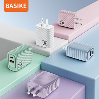 BASIKE 30W หัวชาร์จ USB Type C หัวชาร์จเร็ว adapter อแดปเตอร์ อะแดปเตอร์ อแดปเตอร์ชาร์จเร็ว fast charge for Huawei