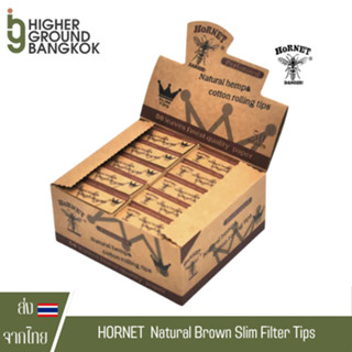 Hornet Natural Brown Slim Filter tips [แบบกล่อง]