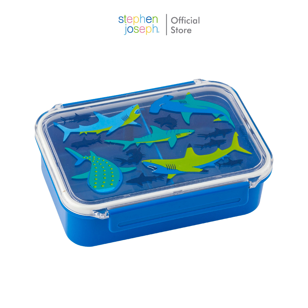 Stephen joseph กล่องข้าวเด็ก ยอดนิยมจากอเมริกา ดีไซน์น่ารักน่าใช้ น้ำหนักเบา  BENTO LUNCH BOX SHARK