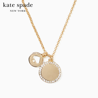 KATE SPADE NEW YORK SPOT THE SPADE PAVE CHARM PENDANT O0RU2606 สร้อยคอ