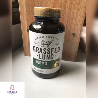 Grass Fed Beef Lung, 300 mg วิตามิน ปอดวัวที่เลี้ยงด้วยหญ้า บำรุงปอด ช่วยให้ระบบทางเดินหายใจ หลอดเลือด