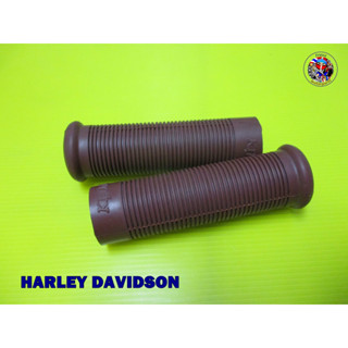 ปลอกแฮนด์ 22 มม.สีน้ำตาล  HARLEY DAVIDSON 22 mm. “KIJIMA” HAND GRIP “Brown” SET