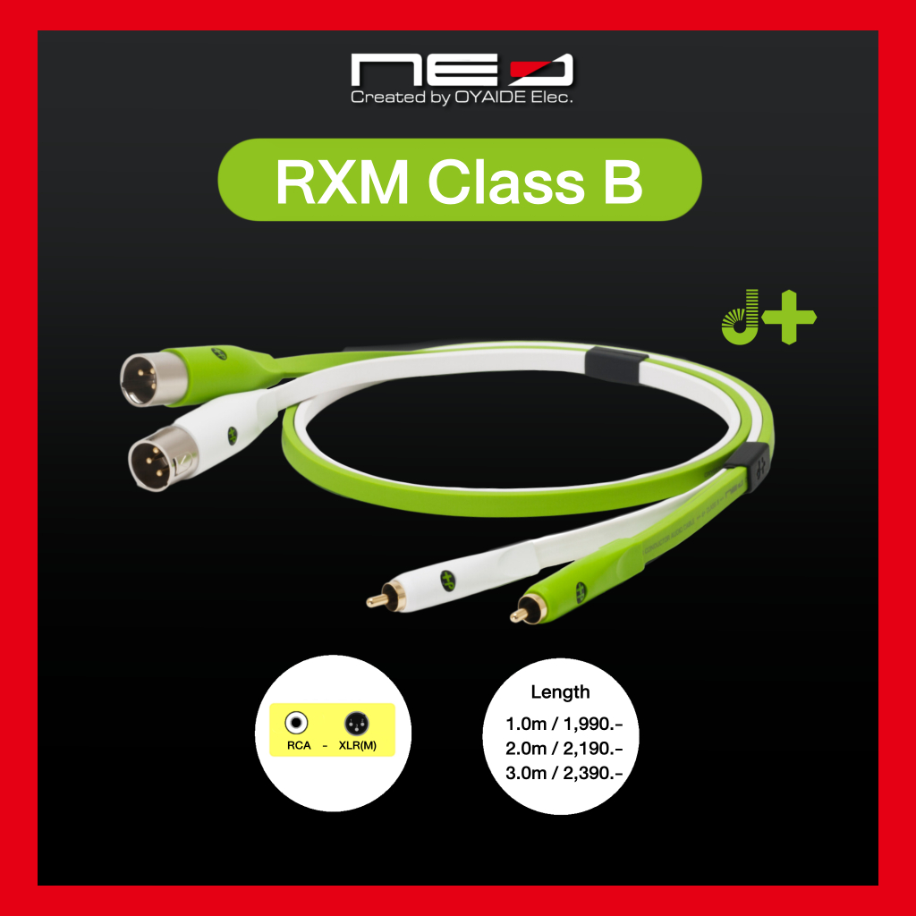 NEO (Created by OYAIDE Elec.) d+ RXM Class B : Professional RCA male - XLR male audio cable