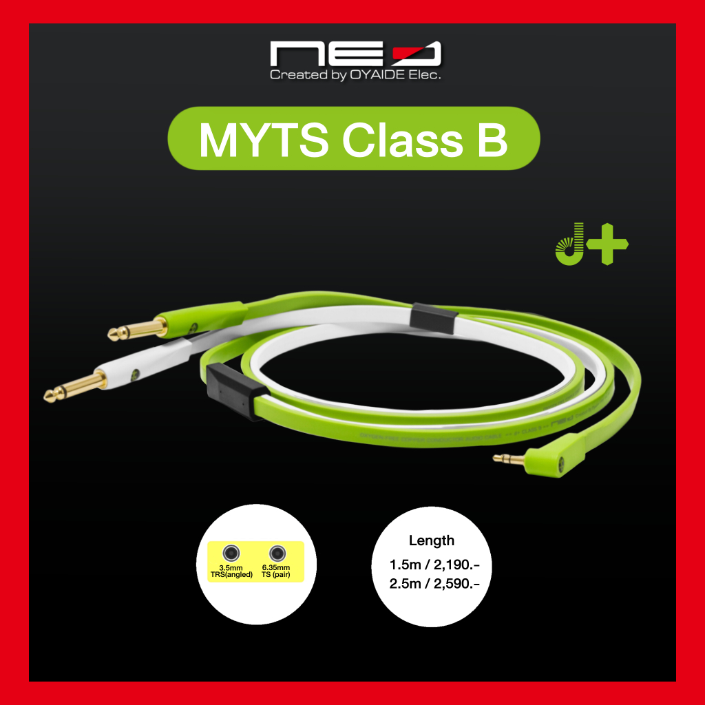 NEO (Created by OYAIDE Elec.) d+ MYTS Class B : Professional 3.5 mm angled TRS - RCA male Y-interconnect cable