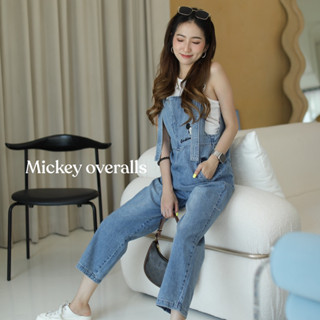 🔥ลด 120 ใช้โค้ด INCSM66🔥 Mickey overalls - เอี๊ยมยีนส์มิกกี้