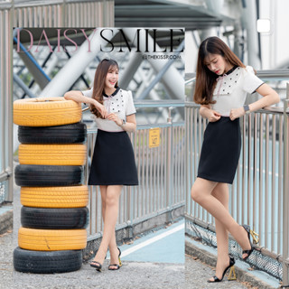 DAISY SMILE dress with PINK BELT ( special limited KP)