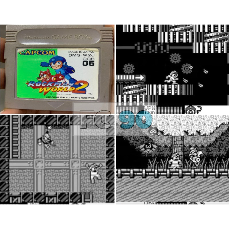 ตลับเกมร๊อคแมน Rockman World 2 [GB] ตลับมือสอง สำหรับนักสะสมเกมเก่ายุค90 GAMEBOY