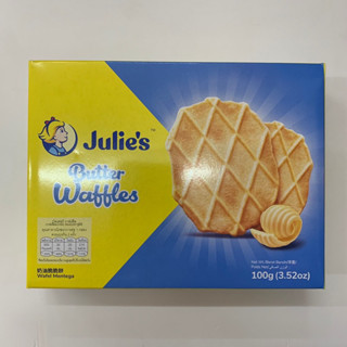 ✨Julie’s Butter Waffles วาฟเฟิลบางกรอบหอมเนย กล่องละ100กรัม อร่อยมากจ้า11/2023