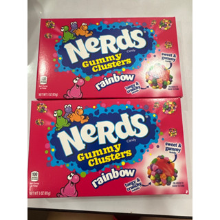 Nerds candy Gummy Glusters rainbow sweet&amp;gummy inside tangy&amp;crunchy outside